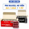 Hộp 40 Viên Pin Tiểu Maxell AA / AAA ( R6P / R03) Siêu Bền - Hàng Chính Hãng dùng cho đồng hồ Micro hát