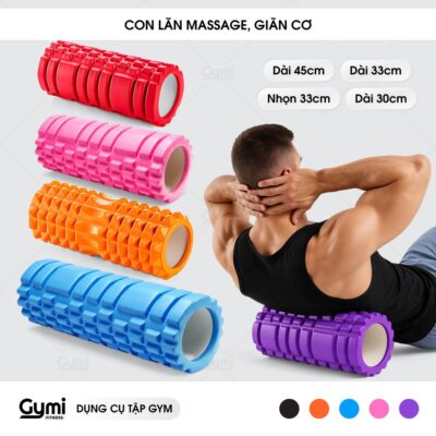 Con Lăn Massage, Dãn Cơ Tập Gym,Yoga 45cm, 33cm - Foam Roller Giãn Cơ Sau Tập Tại Nhà - ConLan