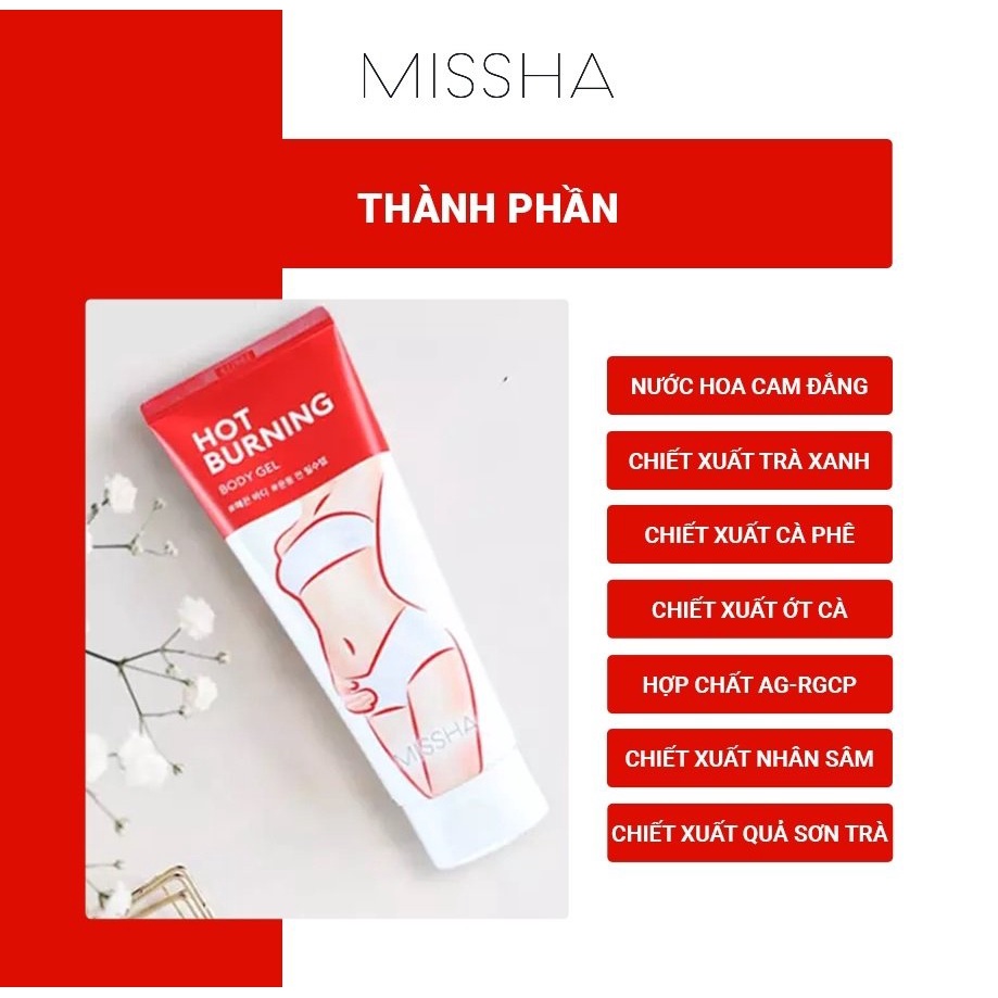 Gel Tan Giảm Mỡ Bụng Đùi Eo Hiệu Quả Và An Toàn Missha Hot Burning Hàn Quốc Gel Tan Giảm Mỡ Bụng Đùi Eo Hiệu Quả Và An Toàn Missha Hot Burning Hàn Quốc