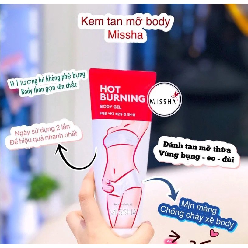 Gel Tan Giảm Mỡ Bụng Đùi Eo Hiệu Quả Và An Toàn Missha Hot Burning Hàn Quốc Gel Tan Giảm Mỡ Bụng Đùi Eo Hiệu Quả Và An Toàn Missha Hot Burning Hàn Quốc