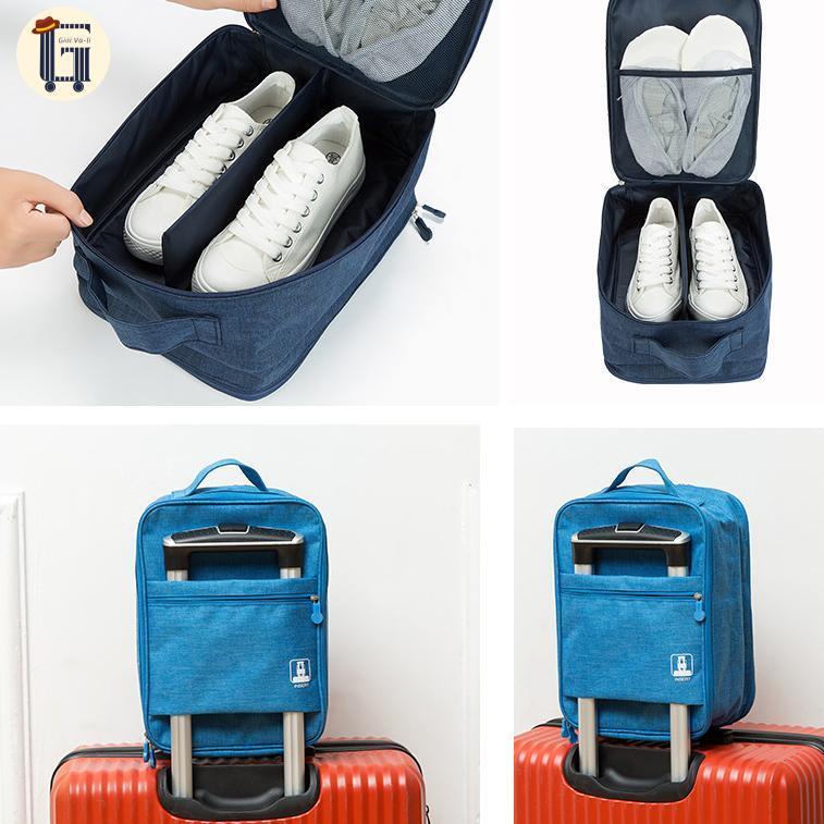 Túi đựng giày dép du lịch có 3 size,từ 1 đến 3 ngăn chống nước,Có thể cố định trên vali,Không gian bên trong rộng rãi Túi đựng giày dép du lịch có 3 size,từ 1 đến 3 ngăn chống nước,Có thể cố định trên vali,Không gian bên trong rộng rãi