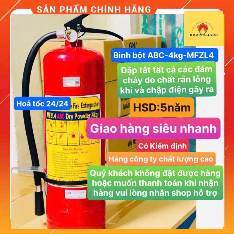 Tặng tấm nội qui tiêu lệnh-CÓ KIỂM ĐỊNH-Bình chữa cháy,bình cứu hỏa BỘT ABC-4kg-MFZL4 DÙNG GIA ĐÌNH,Cửa hàng,gia đình.. Tặng tấm nội qui tiêu lệnh-CÓ KIỂM ĐỊNH-Bình chữa cháy,bình cứu hỏa BỘT ABC-4kg-MFZL4 DÙNG GIA ĐÌNH,Cửa hàng,gia đình..
