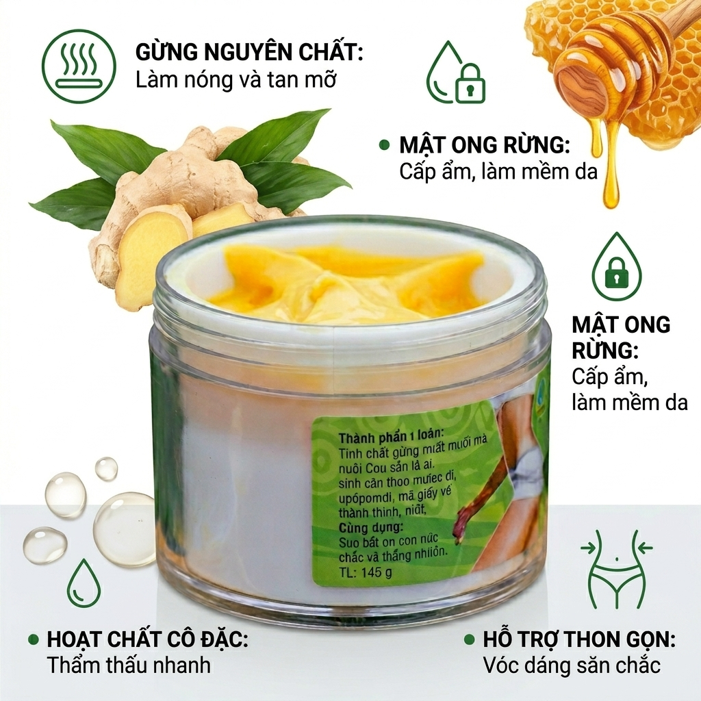 Kem tan mỡ gia truyền gừng ớt giảm bụng, đùi, bắp tay . Kem tan mỡ gừng ớt Kem tan mỡ gia truyền gừng ớt giảm bụng, đùi, bắp tay . Kem tan mỡ gừng ớt