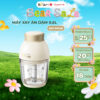 Máy xay ăn dặm 0.6L Bear QSJ-D02Q1 cho bé, 200W, đa năng 6 lưỡi dao và cối thủy tinh, BH 18 tháng