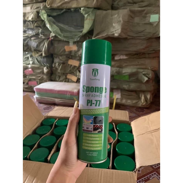 Keo dán xốp dạng xịt chuyên dụng PJ – 77 dán xốp cách nhiệt, dán sàn đa năng giá rẻ Keo dán xốp dạng xịt chuyên dụng PJ – 77 dán xốp cách nhiệt, dán sàn đa năng giá rẻ