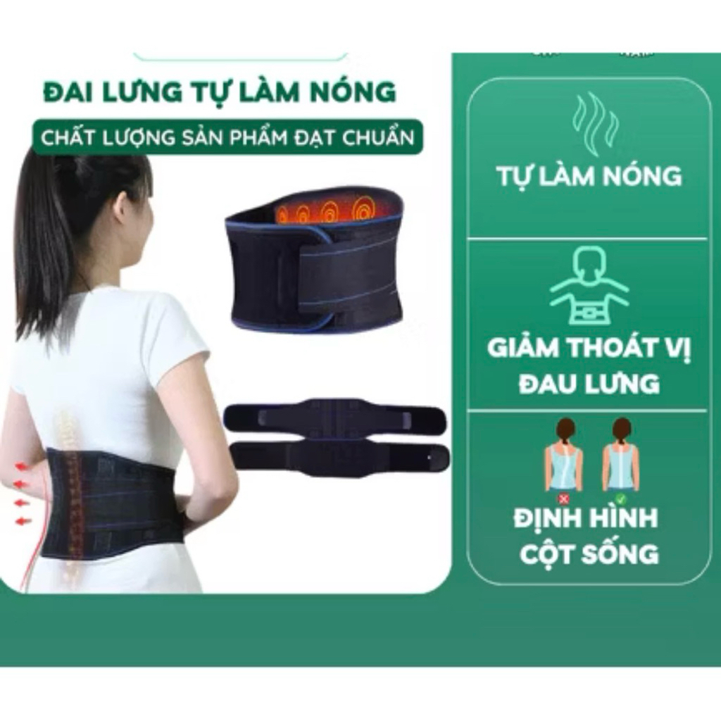 Đai lưng tự làm nóng giảm đau lưng hỗ trợ thoát vị đĩa đệm , thoái hóa cột sống Đai lưng tự làm nóng giảm đau lưng hỗ trợ thoát vị đĩa đệm , thoái hóa cột sống