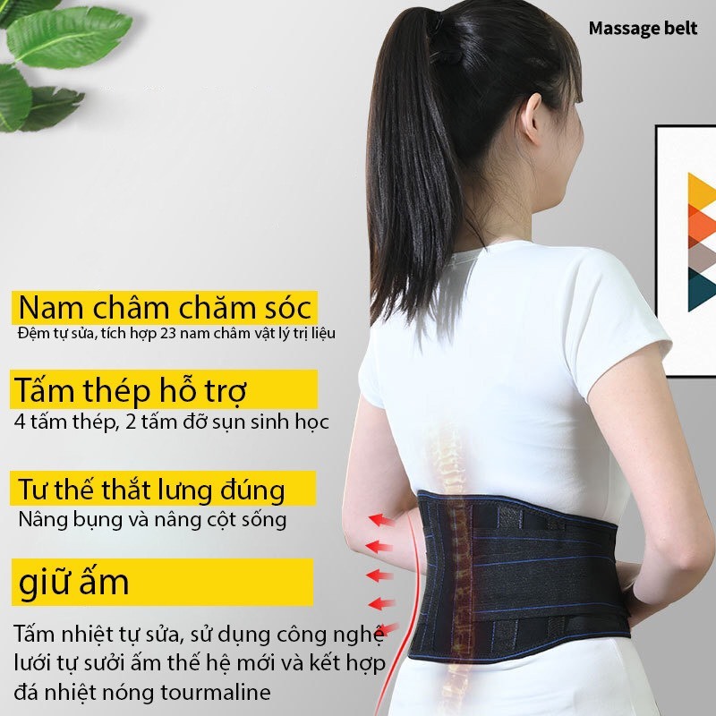Đai lưng tự làm nóng giảm đau lưng hỗ trợ thoát vị đĩa đệm , thoái hóa cột sống Đai lưng tự làm nóng giảm đau lưng hỗ trợ thoát vị đĩa đệm , thoái hóa cột sống