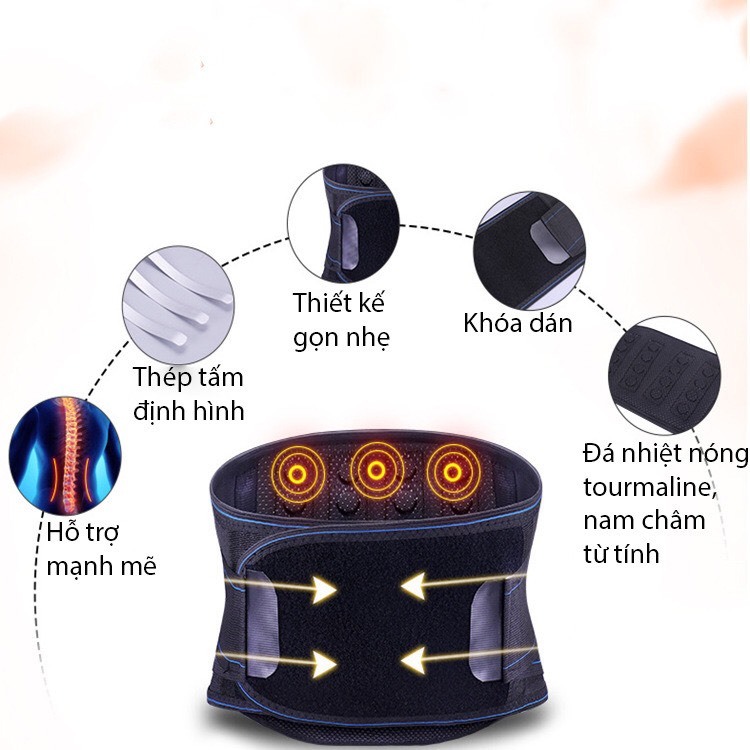 Đai lưng tự làm nóng giảm đau lưng hỗ trợ thoát vị đĩa đệm , thoái hóa cột sống Đai lưng tự làm nóng giảm đau lưng hỗ trợ thoát vị đĩa đệm , thoái hóa cột sống