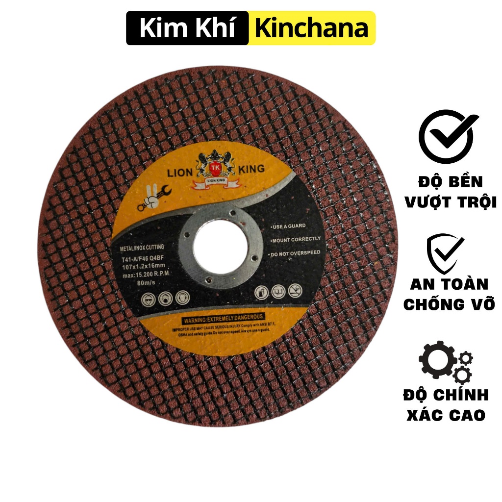 (Hộp 100 viên) Đá Cắt Sắt 100, Lưỡi Đá Cắt Lion King, Đá Cắt Đa Năng Các Loại Hợp Kim, Đá Kim Cương (Hộp 100 viên) Đá Cắt Sắt 100, Lưỡi Đá Cắt Lion King, Đá Cắt Đa Năng Các Loại Hợp Kim, Đá Kim Cương