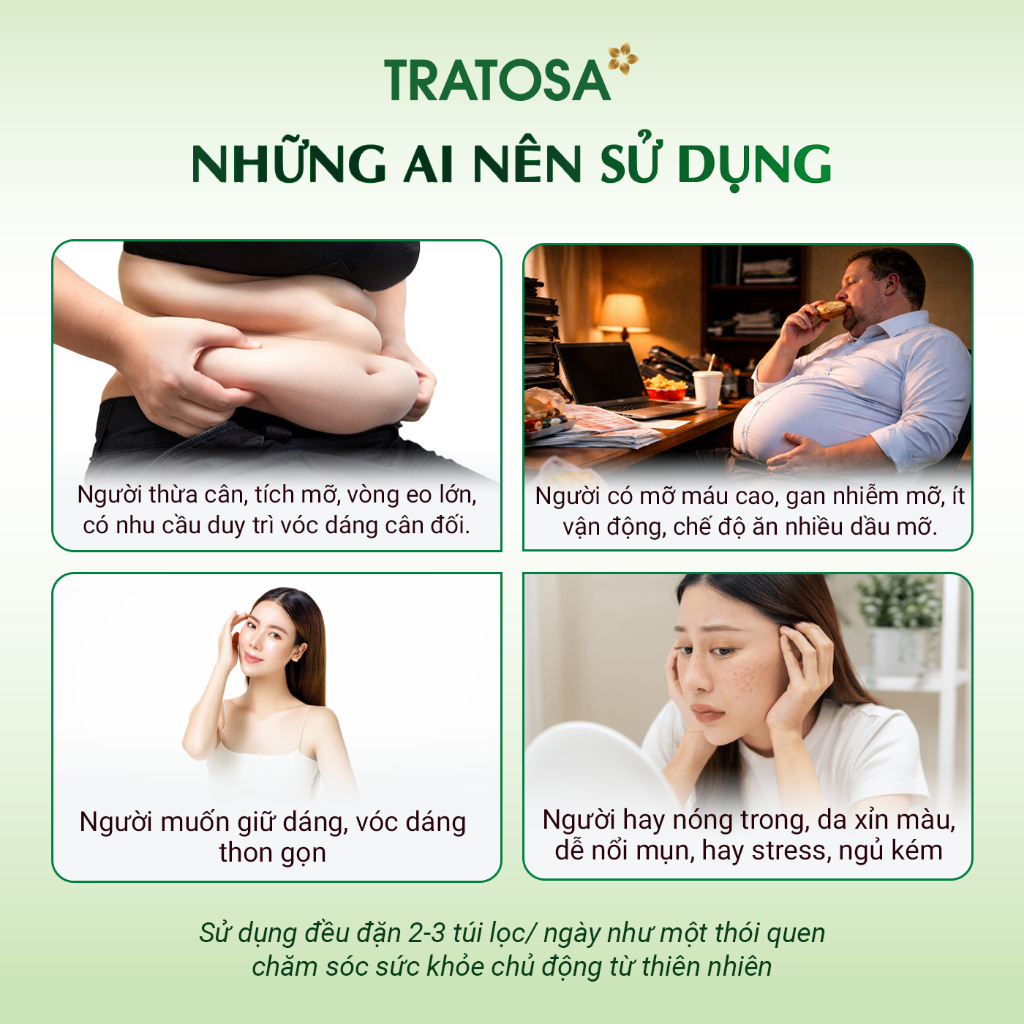 Trà búp ổi tâm sen TRATOSA 8 vị thảo mộc hỗ trợ giảm cân, tiêu mỡ, duy trì vóc dáng thon gọn, làn da tươi sáng Trà búp ổi tâm sen TRATOSA 8 vị thảo mộc hỗ trợ giảm cân, tiêu mỡ, duy trì vóc dáng thon gọn, làn da tươi sáng