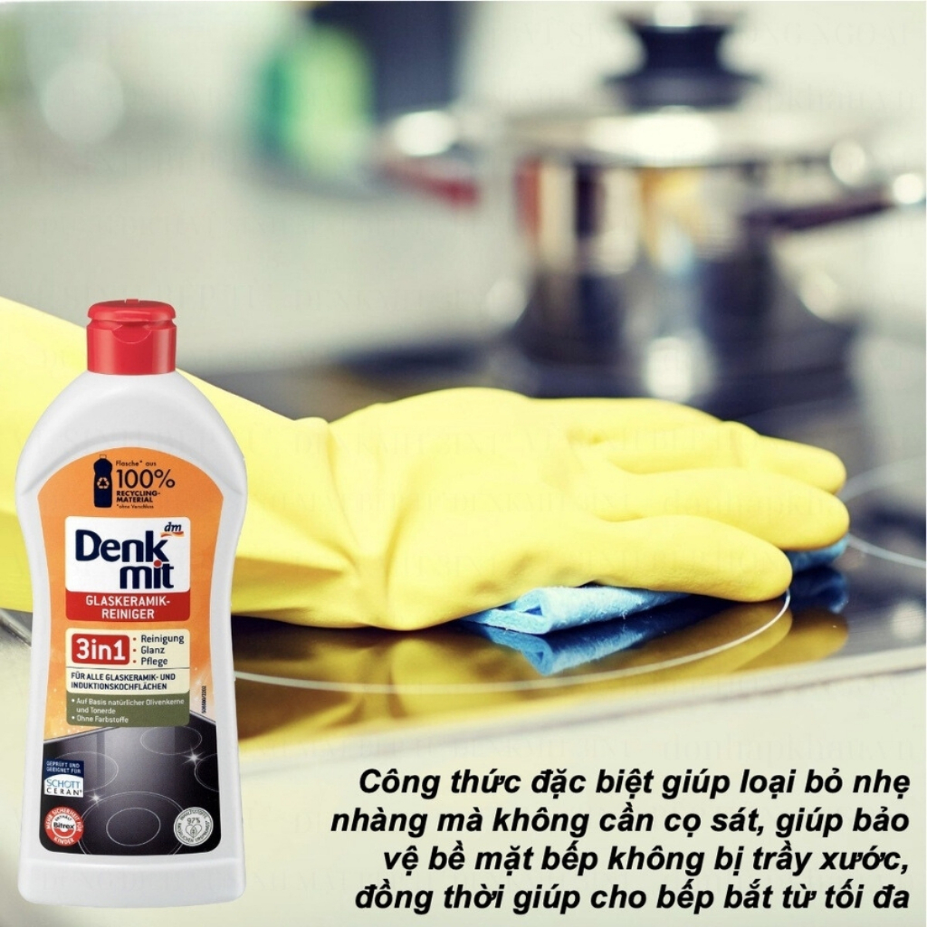 Dung Dịch Vệ Sinh Mặt Bếp Từ- Hồng Ngoại DENKMIT 3IN1 300ml- Bếp luôn sáng bóng Dung Dịch Vệ Sinh Mặt Bếp Từ- Hồng Ngoại DENKMIT 3IN1 300ml- Bếp luôn sáng bóng
