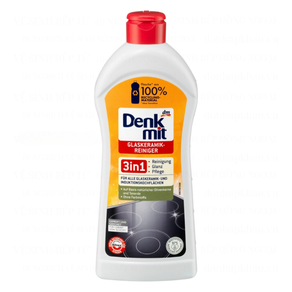 Dung Dịch Vệ Sinh Mặt Bếp Từ- Hồng Ngoại DENKMIT 3IN1 300ml- Bếp luôn sáng bóng Dung Dịch Vệ Sinh Mặt Bếp Từ- Hồng Ngoại DENKMIT 3IN1 300ml- Bếp luôn sáng bóng