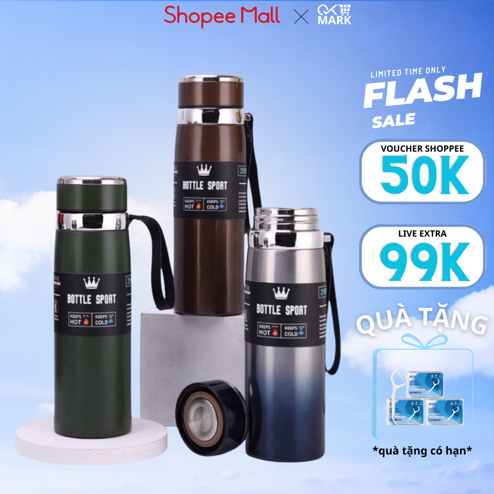 Bình giữ nhiệt 1000ml cao cấp chất liệu inox 304 không gỉ an toàn khi sử dụng - DIDOOGLT Bình giữ nhiệt 1000ml cao cấp chất liệu inox 304 không gỉ an toàn khi sử dụng - DIDOOGLT