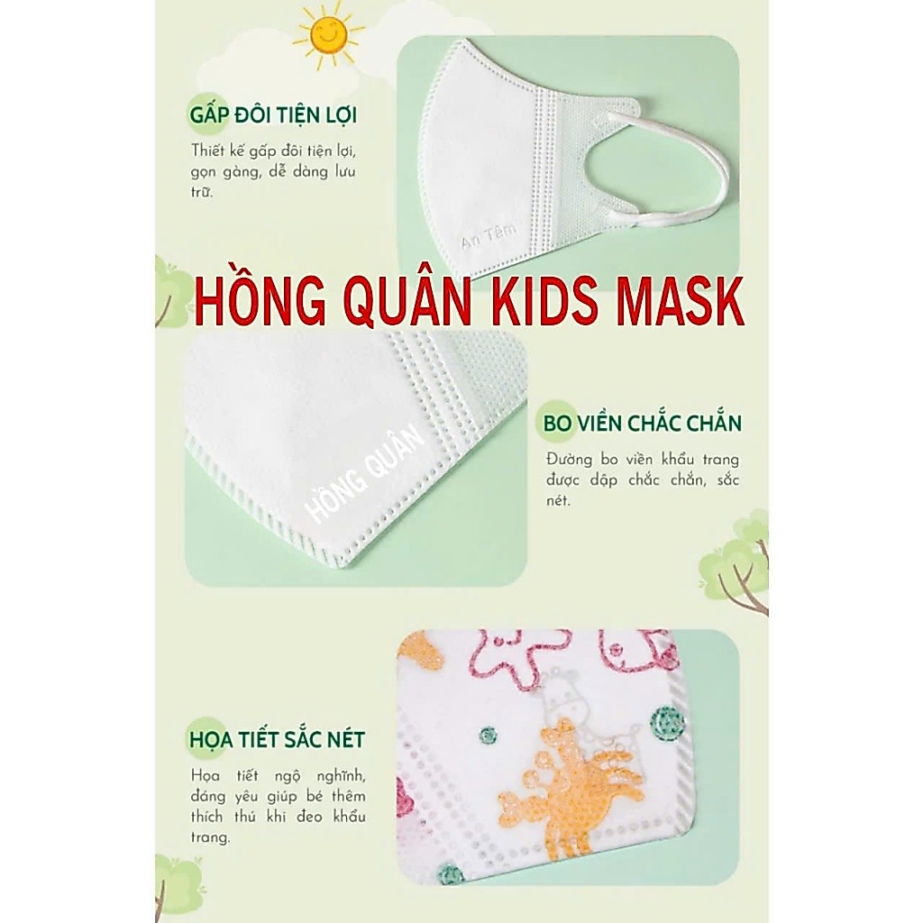 Khẩu Trang 5D Trẻ Em Hải An Mask từ 0 đến 9 tuổi đủ 3 size Thoáng Khí Chống Tia UV An Toàn Cho Bé Khẩu Trang 5D Trẻ Em Hải An Mask từ 0 đến 9 tuổi đủ 3 size Thoáng Khí Chống Tia UV An Toàn Cho Bé