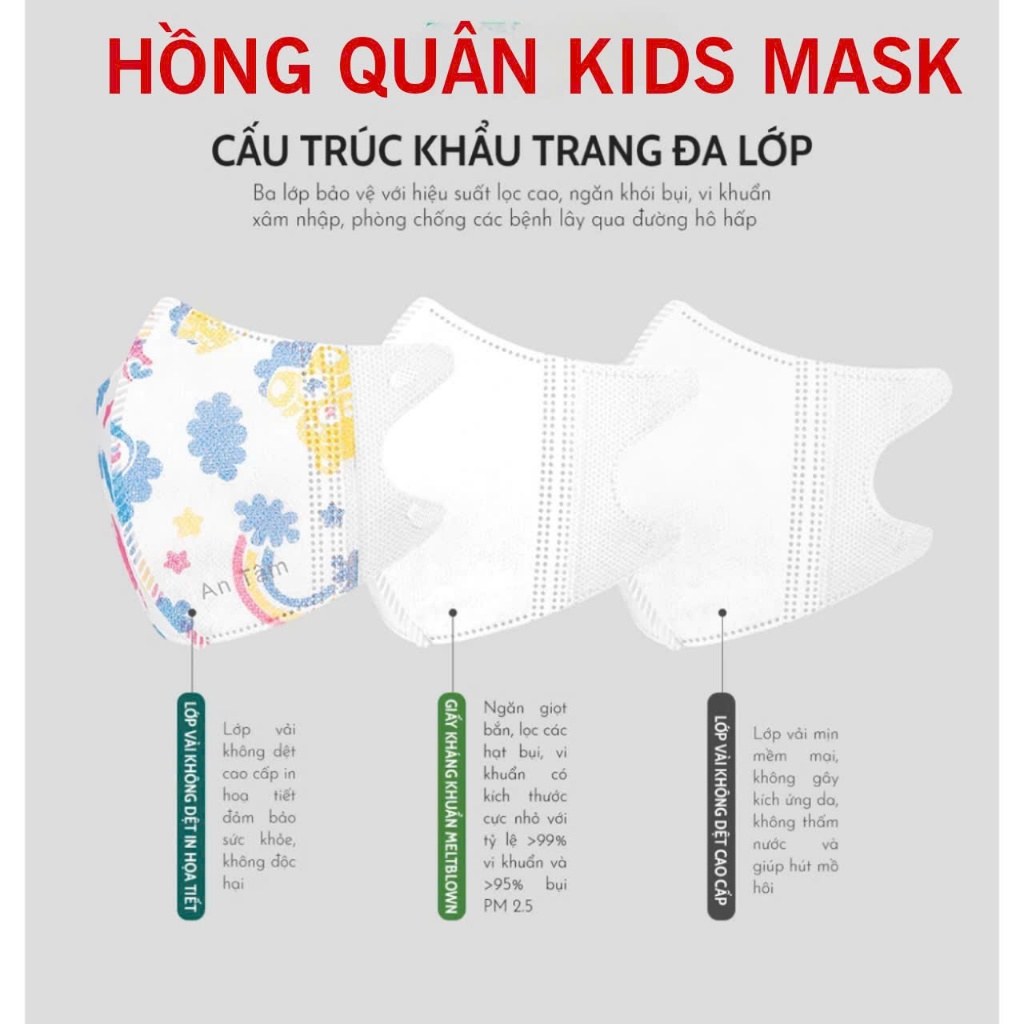 Khẩu Trang 5D Trẻ Em Hải An Mask từ 0 đến 9 tuổi đủ 3 size Thoáng Khí Chống Tia UV An Toàn Cho Bé Khẩu Trang 5D Trẻ Em Hải An Mask từ 0 đến 9 tuổi đủ 3 size Thoáng Khí Chống Tia UV An Toàn Cho Bé