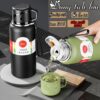 Bình giữ nhiệt inox 316 TAMIDI, bình giữ nhiệt 600ml-1500ml nắp làm cốc, tích hợp lưới lọc trà-BTC05