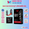 Bao cao su bi hạt lớn 9D siêu kích thích pha lê nhiều gel bôi trơn hộp 12 chiếc BCS04