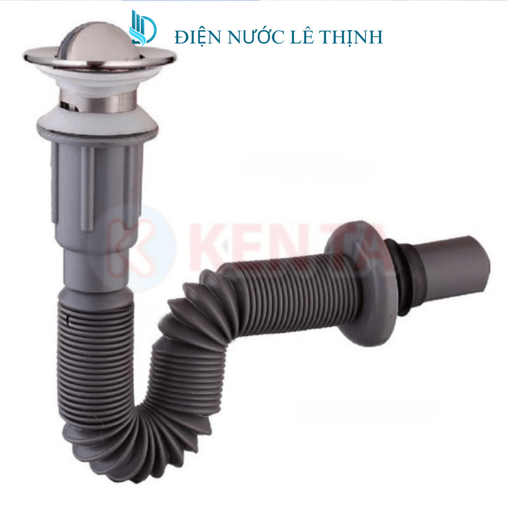 Bộ xiphong xả lavabo, bộ xả thoát nước chậu rửa mặt LẬT XÁM/TRẮNG dây định hình mọi tư thế (Xả lật) Bộ xiphong xả lavabo, bộ xả thoát nước chậu rửa mặt LẬT XÁM/TRẮNG dây định hình mọi tư thế (Xả lật)