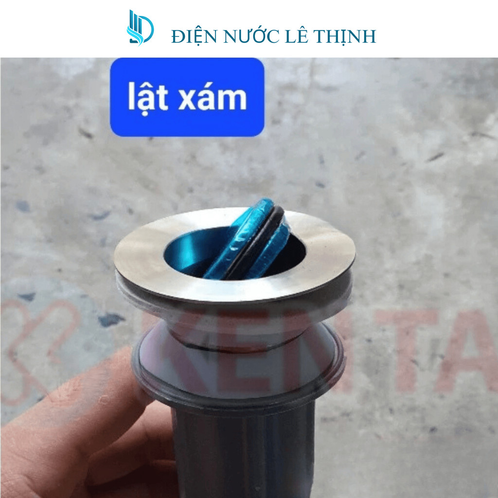 Bộ xiphong xả lavabo, bộ xả thoát nước chậu rửa mặt LẬT XÁM/TRẮNG dây định hình mọi tư thế (Xả lật) Bộ xiphong xả lavabo, bộ xả thoát nước chậu rửa mặt LẬT XÁM/TRẮNG dây định hình mọi tư thế (Xả lật)