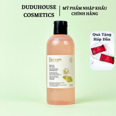 Nước Hoa Hồng Sen Hậu Giang Cocoon Toner Giúp Phục Hồi Đa Nhiệm Cho Da Nhạy Cảm 310ml Duduhouse