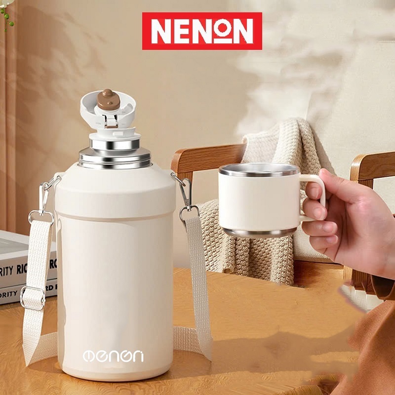 Bình Giữ Nhiệt 1500ml chất liệu INOX 316 Giữ Lạnh 36 Tiếng Giữ Nóng 24 Tiếng - NENON Bình Giữ Nhiệt 1500ml chất liệu INOX 316 Giữ Lạnh 36 Tiếng Giữ Nóng 24 Tiếng - NENON