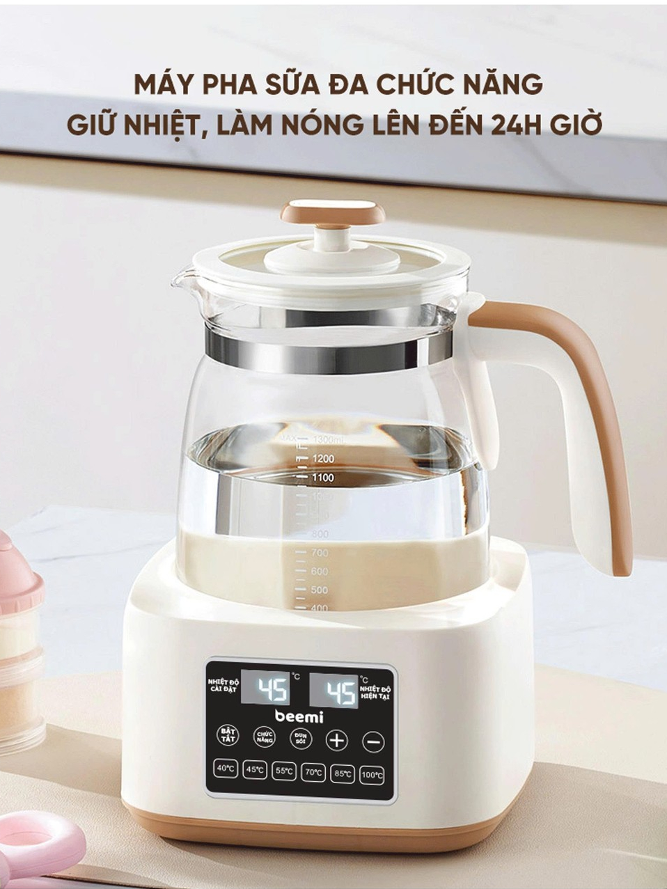 Ấm Đun Nước Pha Sữa Beemi Tiếng Việt, Máy Hâm Sữa Tiệt Trùng Bình Sữa, Ấm Đun Nước Giữ Nhiệt 24h Ấm Đun Nước Pha Sữa Beemi Tiếng Việt, Máy Hâm Sữa Tiệt Trùng Bình Sữa, Ấm Đun Nước Giữ Nhiệt 24h