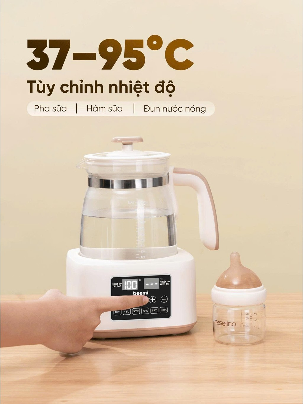 Ấm Đun Nước Pha Sữa Beemi Tiếng Việt, Máy Hâm Sữa Tiệt Trùng Bình Sữa, Ấm Đun Nước Giữ Nhiệt 24h Ấm Đun Nước Pha Sữa Beemi Tiếng Việt, Máy Hâm Sữa Tiệt Trùng Bình Sữa, Ấm Đun Nước Giữ Nhiệt 24h