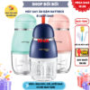 [1 Đổi 1-Quà Tặng Kèm] Máy Xay Ăn Dặm HATTIECS , COCOBEAR, BABYBOO HCP-A7 – Cối Thủy Tinh 0.3L, 200W, 8 Lưỡi Dao