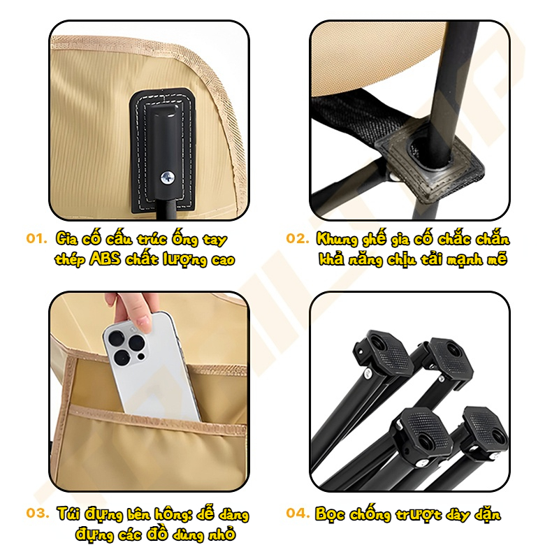 【COD】Trailtop Ghế Ngả Lưng Thư Giãn Gấp Gọn Chứa Cotton Ghế Gấp Gọn Camping Cắm Trại Dã Ngoại 【COD】Trailtop Ghế Ngả Lưng Thư Giãn Gấp Gọn Chứa Cotton Ghế Gấp Gọn Camping Cắm Trại Dã Ngoại