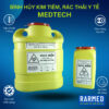 Bình hủy kim tiêm y tế, bình đựng rác thải y tế MEDTECH bằng PVC - Tùy chọn dung tích