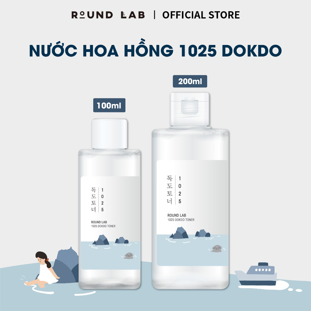 Nước hoa hồng Round Lab 1025 Dokdo Toner bổ sung độ ẩm làm dịu da Nước hoa hồng Round Lab 1025 Dokdo Toner bổ sung độ ẩm làm dịu da
