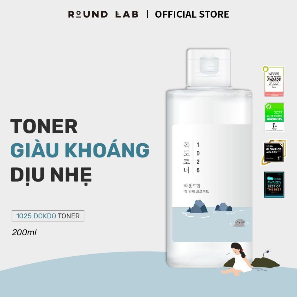 Nước hoa hồng Round Lab 1025 Dokdo Toner bổ sung độ ẩm làm dịu da Nước hoa hồng Round Lab 1025 Dokdo Toner bổ sung độ ẩm làm dịu da