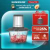 [Phiên bản mới] Máy xay thịt Sunhouse SHD5405 - Kèm lưỡi đánh bông ruốc, bóc tỏi  - 2 chế độ xay - Tự ngắt khi quá nhiệt