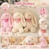 [HỎA TỐC] Gấu Bông Thỏ Bunny Thêu Tai Theo Yêu Cầu - Thú nhồi bông quà tặng bé, sinh nhật, người yêu