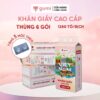 Thùng 6 bịch Khăn Giấy Gumi treo tường tiện lợi, an toàn Giấy ăn Gumi (Tặng kèm 3 móc treo tường)