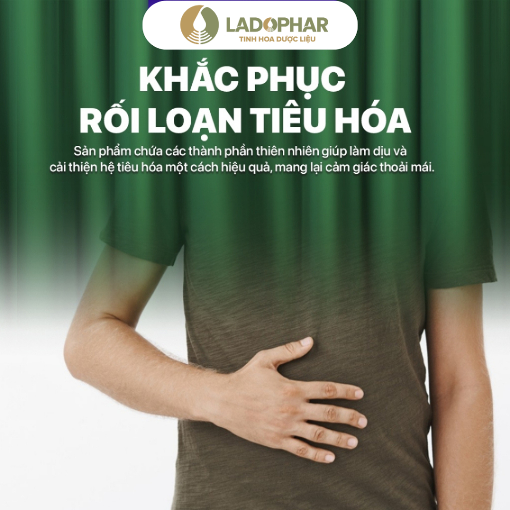 Viên uống Vân Mộc Hương LADOPHAR giúp hỗ trợ giảm các triệu chứng rối loạn tiêu hóa như đầy bụng, khó tiêu, tiêu chảy Viên uống Vân Mộc Hương LADOPHAR giúp hỗ trợ giảm các triệu chứng rối loạn tiêu hóa như đầy bụng, khó tiêu, tiêu chảy