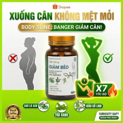 Viên uống giảm cân Giảm béo Hộp 30 viên, Hỗ trợ kiểm soát cân nặng an toàn hiệu quả