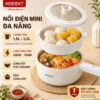 Nồi lẩu điện đa năng HODEKT 1.6L/2L  Kèm Hấp Nồi Gia Dụng Chảo Chống Dính Chiên Bảo hành 12 tháng