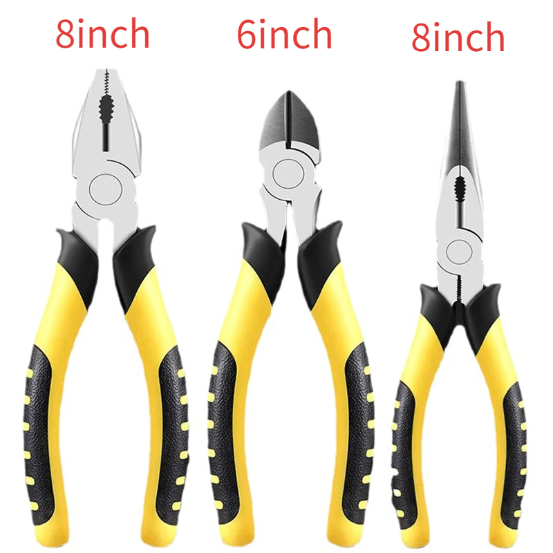 【🔥Free ship🔥】Bộ 3 Kìm Hạng Nặng Bộ Kìm Mũi Dài Bộ Kìm Hạng Nặng Vise, cắt, nhọn 8in - đầu kìm thép CRV, tay bọc nhựa PVC 【🔥Free ship🔥】Bộ 3 Kìm Hạng Nặng Bộ Kìm Mũi Dài Bộ Kìm Hạng Nặng Vise, cắt, nhọn 8in - đầu kìm thép CRV, tay bọc nhựa PVC