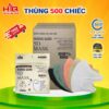 Khẩu Trang [ Thùng 400/500 Cái ] 5D Hoàng Quân Kháng Giọt , Bụi , Tia UV 3 Lớp Hàng Chính Hãng
