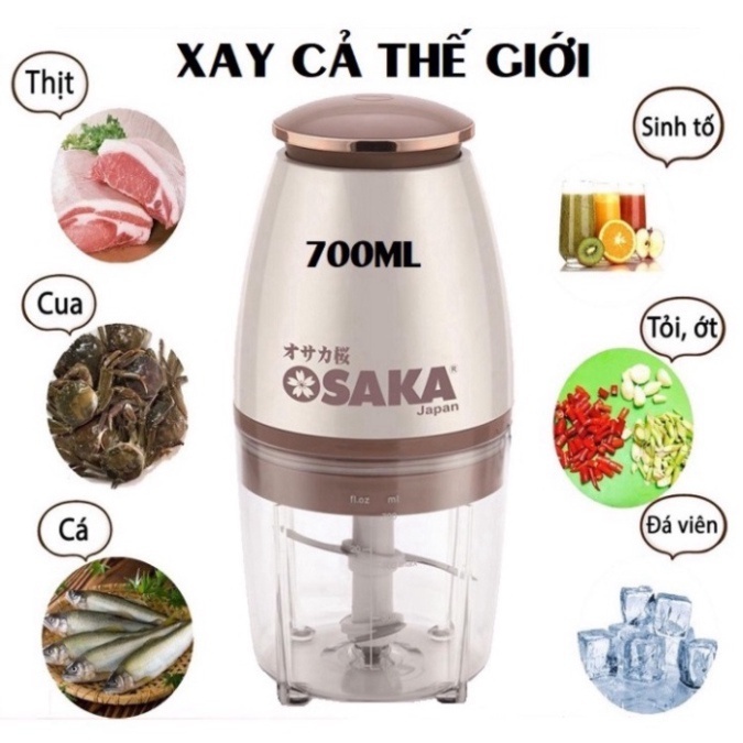 Máy Xay Thịt Đa Năng Osaka Dung Tích 750ML, Xay Thịt, Xay Cá, Xay Thực Phẩm, Xay Đồ Ăn Dặm Cho Bé Máy Xay Thịt Đa Năng Osaka Dung Tích 750ML, Xay Thịt, Xay Cá, Xay Thực Phẩm, Xay Đồ Ăn Dặm Cho Bé
