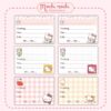 Set 16- 32 miếng nhãn vở hoạt hình Seri hello kitty cute, xinh xắn