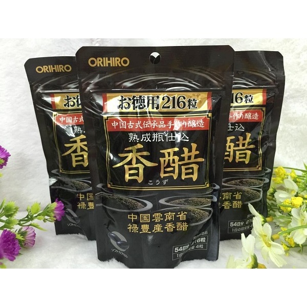 Viên uống giấm đen giảm cân Orihiro 216 viên Viên uống giấm đen giảm cân Orihiro 216 viên