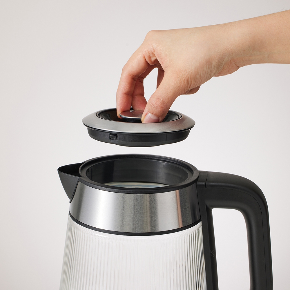 Ấm đun siêu tốc bằng thủy tinh LocknLock Glass Electric Kettle 1.8L có đèn led và lưới lọc EJK256BLK Ấm đun siêu tốc bằng thủy tinh LocknLock Glass Electric Kettle 1.8L có đèn led và lưới lọc EJK256BLK