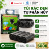 Túi Đựng Rác Tự Phân Hủy HGHOME Cỡ Lớn 55x65cm, Cuộn Dày Dặn Không Lõi Tiện Dụng Cho Gia Đình