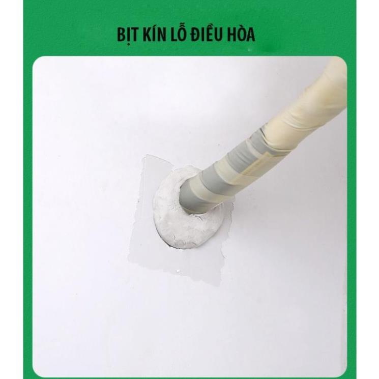 Combo 10 Bịch Xi Măng Dẻo Trắng 20g, Keo Trám Khe Chống Thấm Lỗ Điều Hòa Đường Ống Và Khe Tường Combo 10 Bịch Xi Măng Dẻo Trắng 20g, Keo Trám Khe Chống Thấm Lỗ Điều Hòa Đường Ống Và Khe Tường