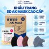 GIẢM SÂU 150K] Thùng 600C Khẩu Trang 5D AK MASK Kháng Khuẩn, Bụi Mịn, Kháng Nước, Chống Tia UV