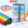 [🔥 TRỢ GIÁ] Bút Chì Màu Xóa Được Deli - Bút Chì Màu Cao Cấp Học Sinh Lõi Chì Dày Hơn Màu Tươi Sáng - Mẫu 12/24/36/48 Màu