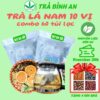 Combo 60 gói Trà lá nam 10 vị giảm cân, giảm mỡ, mát gan, thanh lọc cơ thể, giải độc gan