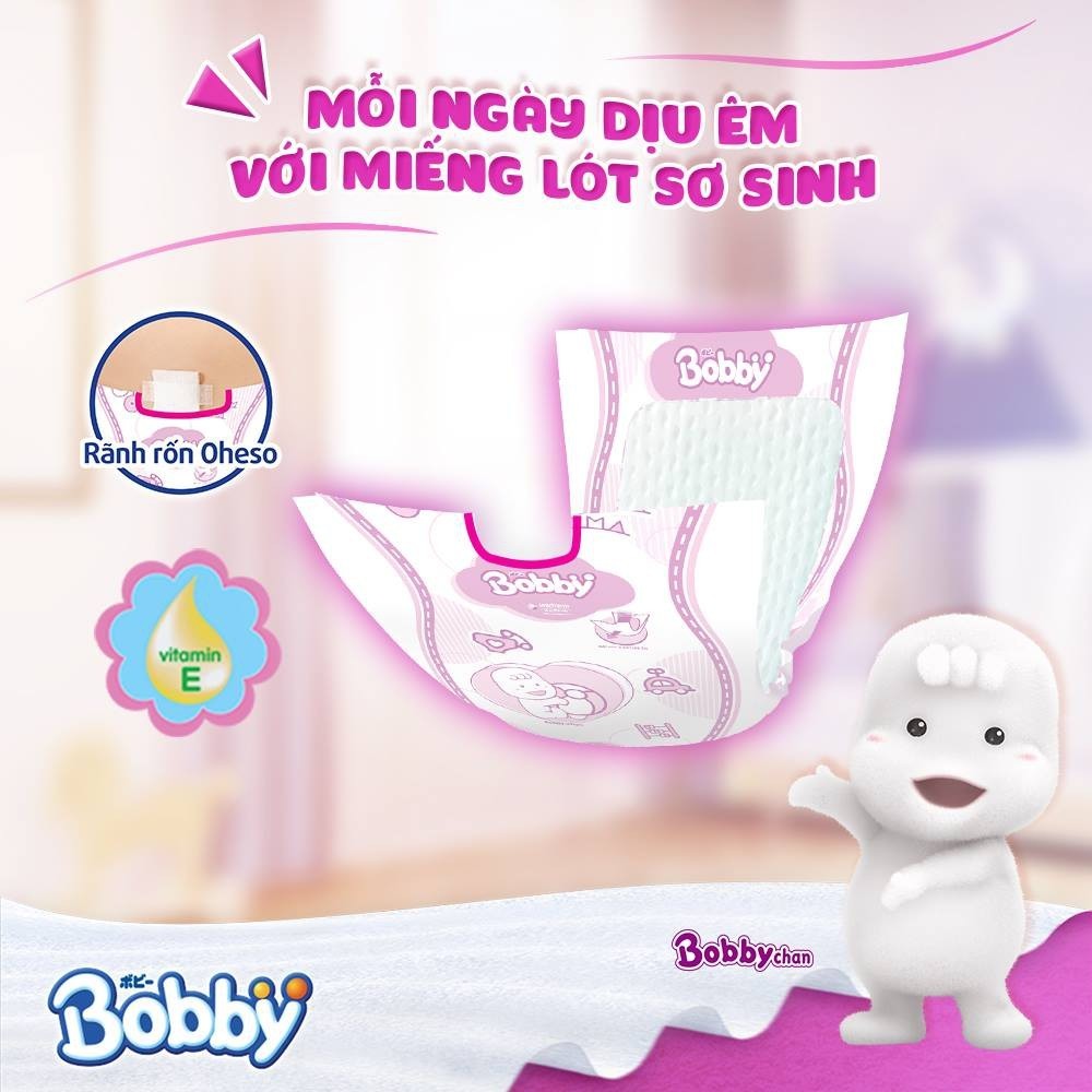 Miếng lót Bobby fresh Newborn 1 ( Dưới 5 kg, 108 miếng) - concung Miếng lót Bobby fresh Newborn 1 ( Dưới 5 kg, 108 miếng) - concung